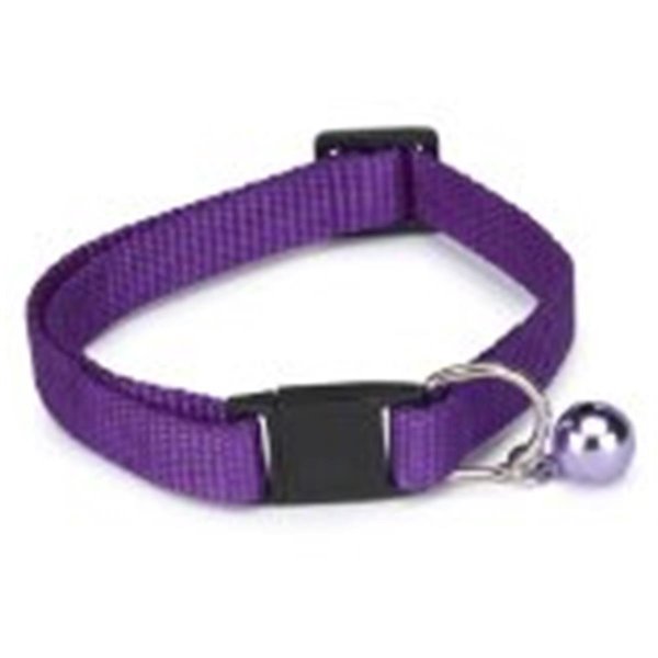 Guardian Survival Gear Guardian Gear ZA1000 08 90 Basic Nylon Cat Collar 8-12 In Sparkling Grape ZA1000 08 90